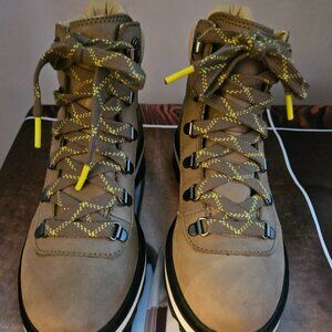 SOREL Lennox Lace-Up Waterproof Hiking Boot US 7.5 Stone Green/Laurel Leaf
